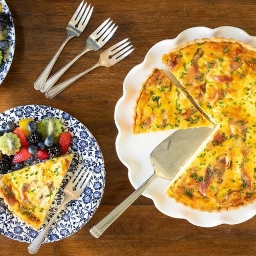 Classic Quiche Lorraine with Proscuitto