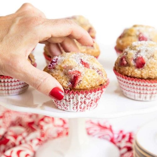 Fresh Strawberry Buttermilk Muffins