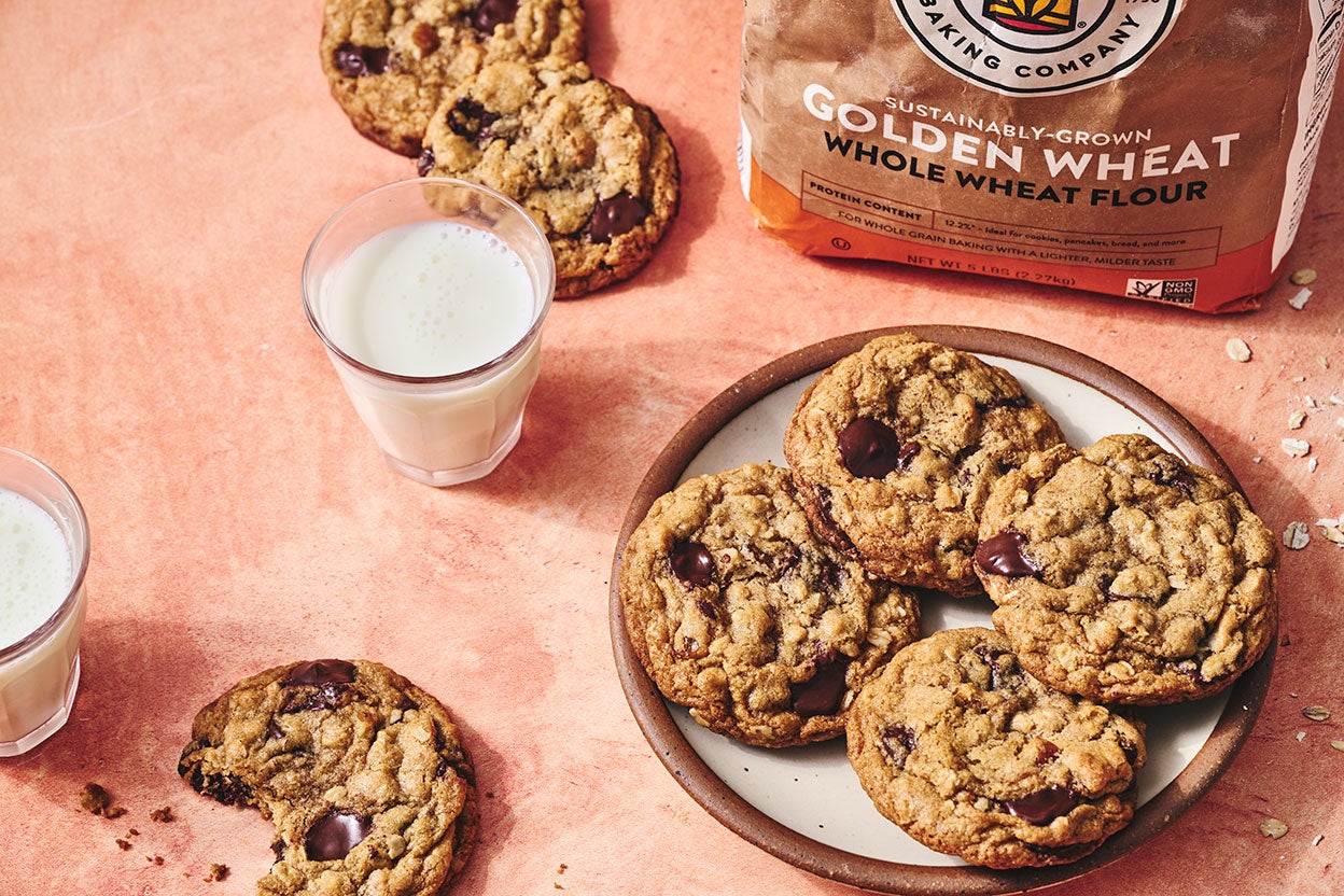 Whole Wheat Oatmeal Cookies