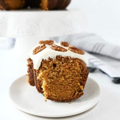 Carrot Bundt Cake with Cream Cheese Frosting