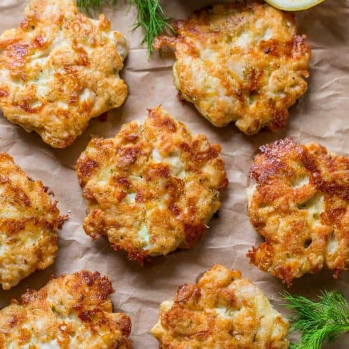 Cheesy Chicken Fritters