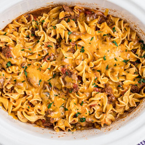 Slow Cooker Beef Noodle Casserole Recipe
