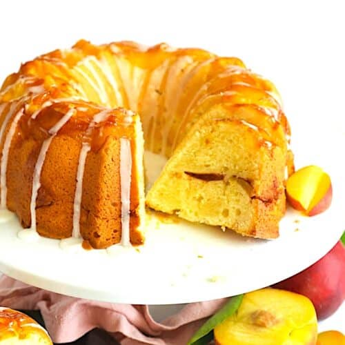 Peach Cobbler Pound Cake