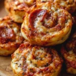 Sourdough Discard Pepperoni & Cheese Pizza Rolls