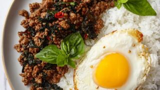 Ground Chicken Thai Basil Stir Fry Recipe