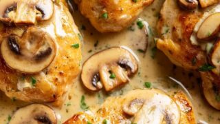 Chicken Marsala with Mushroom Cream Sauce Recipe