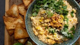 Smoked Street Corn Queso Dip