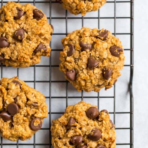 Healthy Peanut Butter Oatmeal Cookies