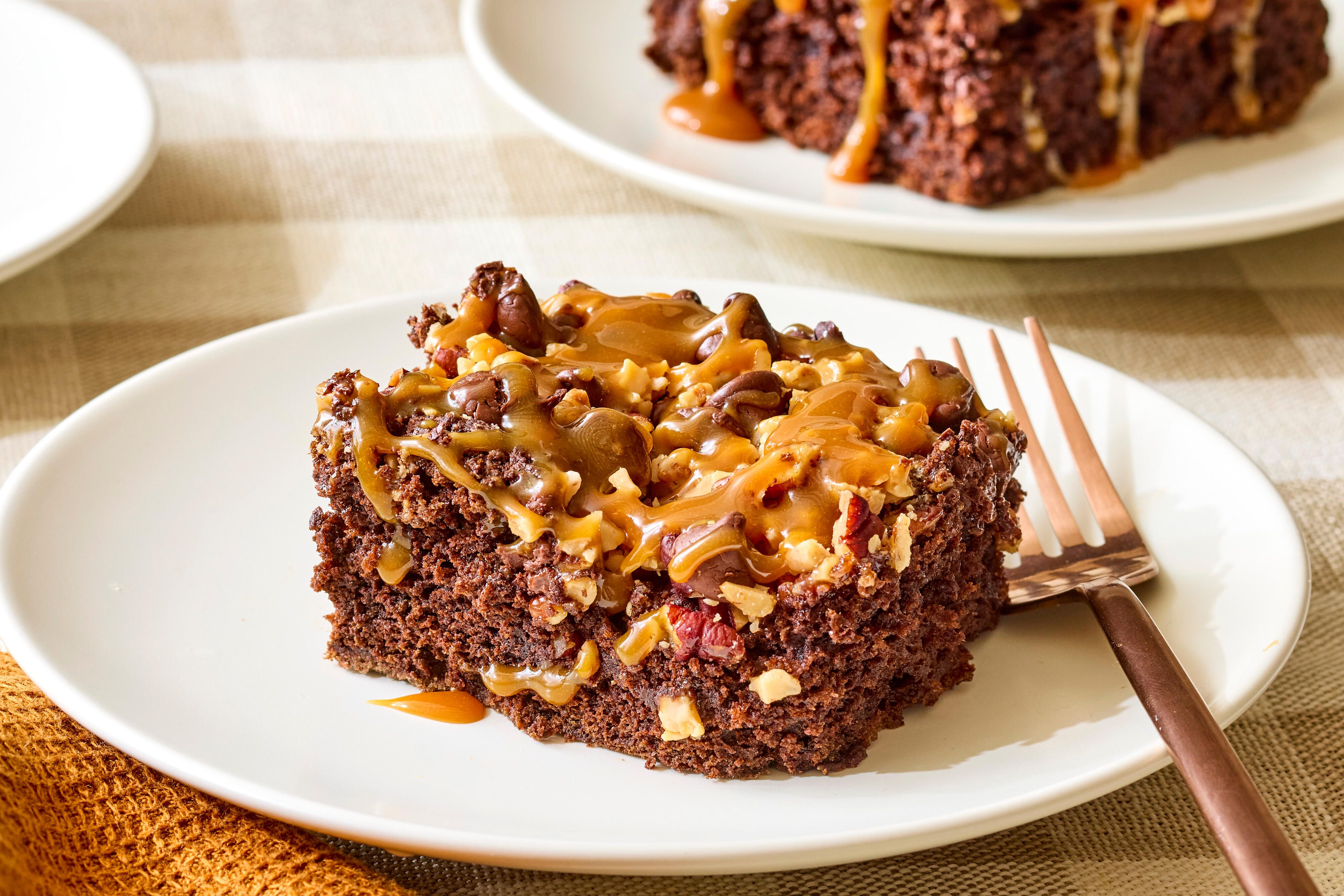 This Gooey Turtle Dump Cake Is Loaded with Chocolate, Caramel, and Pecans