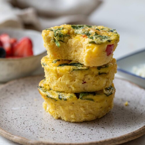 Grab-N-Go Egg Bites with Cottage Cheese (14g Protein!)