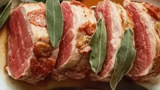 Prosciutto-Wrapped Pork Tenderloin with Crispy Sage