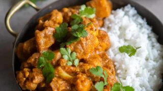 Cauliflower Potato Curry with Coconut Milk