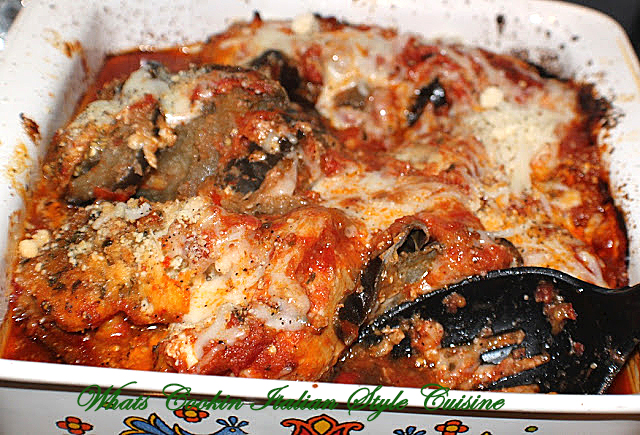 Baked Eggplant Sinatra Florentine