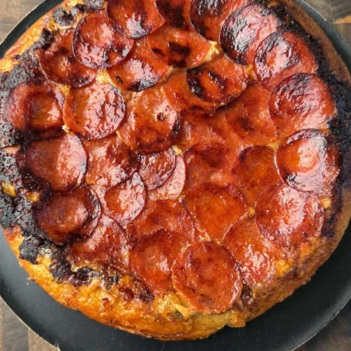 Cast Iron Upside Down Pizza