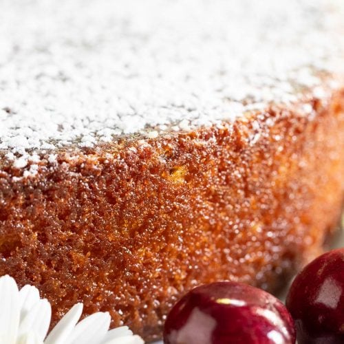 Ridiculously Easy Sweet Cherry Almond Cake