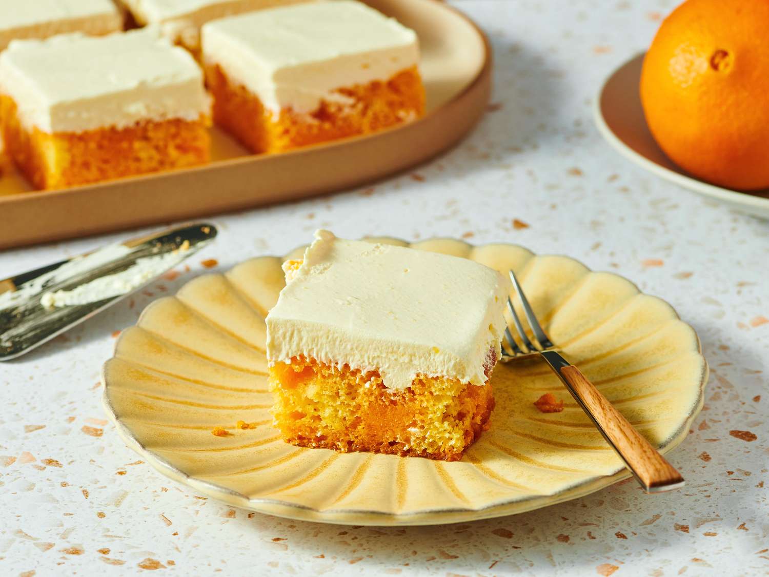 Orange Creamsicle Sheet Cake