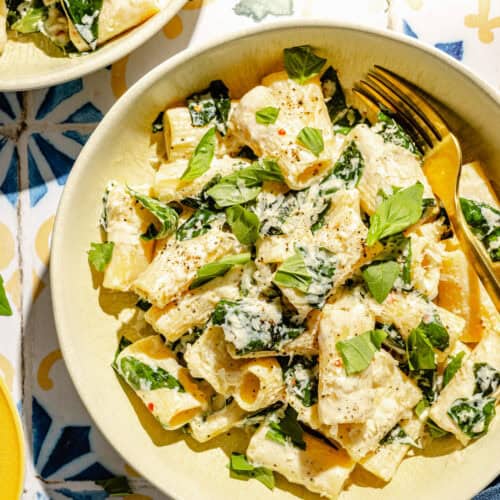Creamy Lemon Pasta with Ricotta and Basil