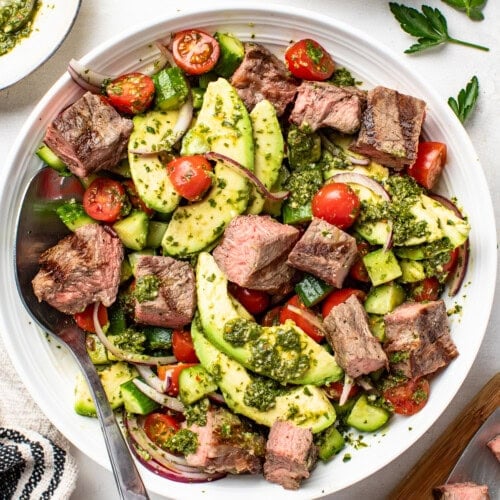 Chopped Chimichurri Steak Salad