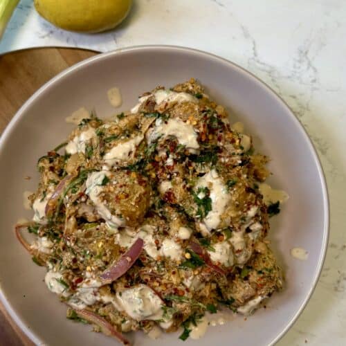 Creamiest Potato Salad with Tahini Yogurt Dressing