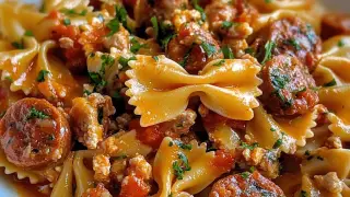 Italian Sausage With Bow Tie Pasta