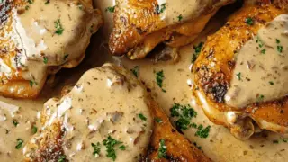 Irish Chicken in Whiskey Cream Sauce