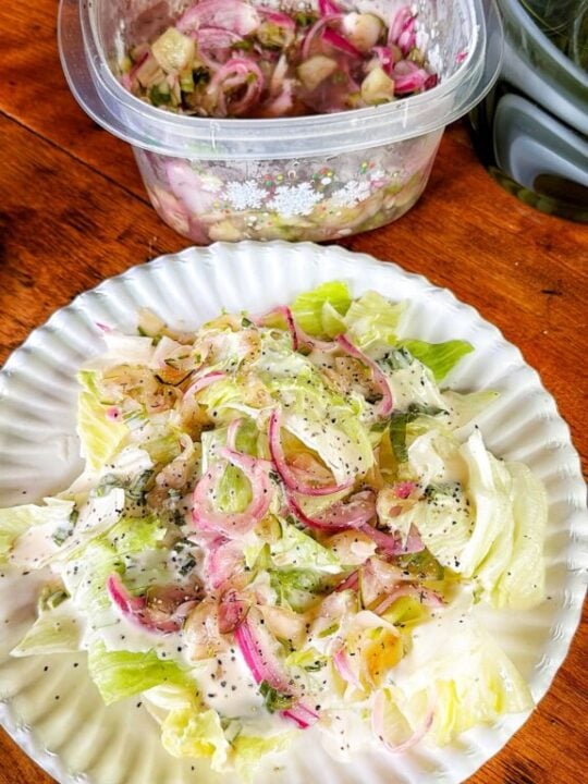 Old-Fashioned Creamy Lettuce Salad Recipe