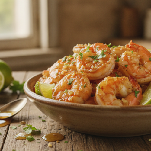 Garlic Honey Lime Shrimp