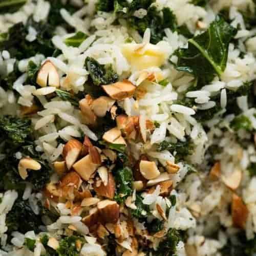 Garlic Butter Kale Rice