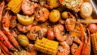 Cajun Seafood Boil with Garlic Butter Sauce