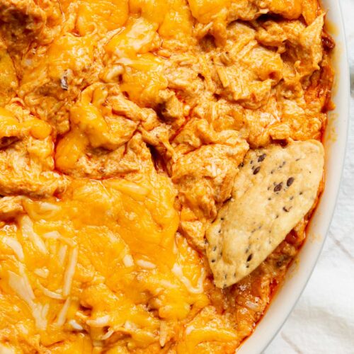 The Best Crockpot Buffalo Chicken Dip
