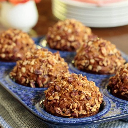 Easy Praline Pumpkin Muffins