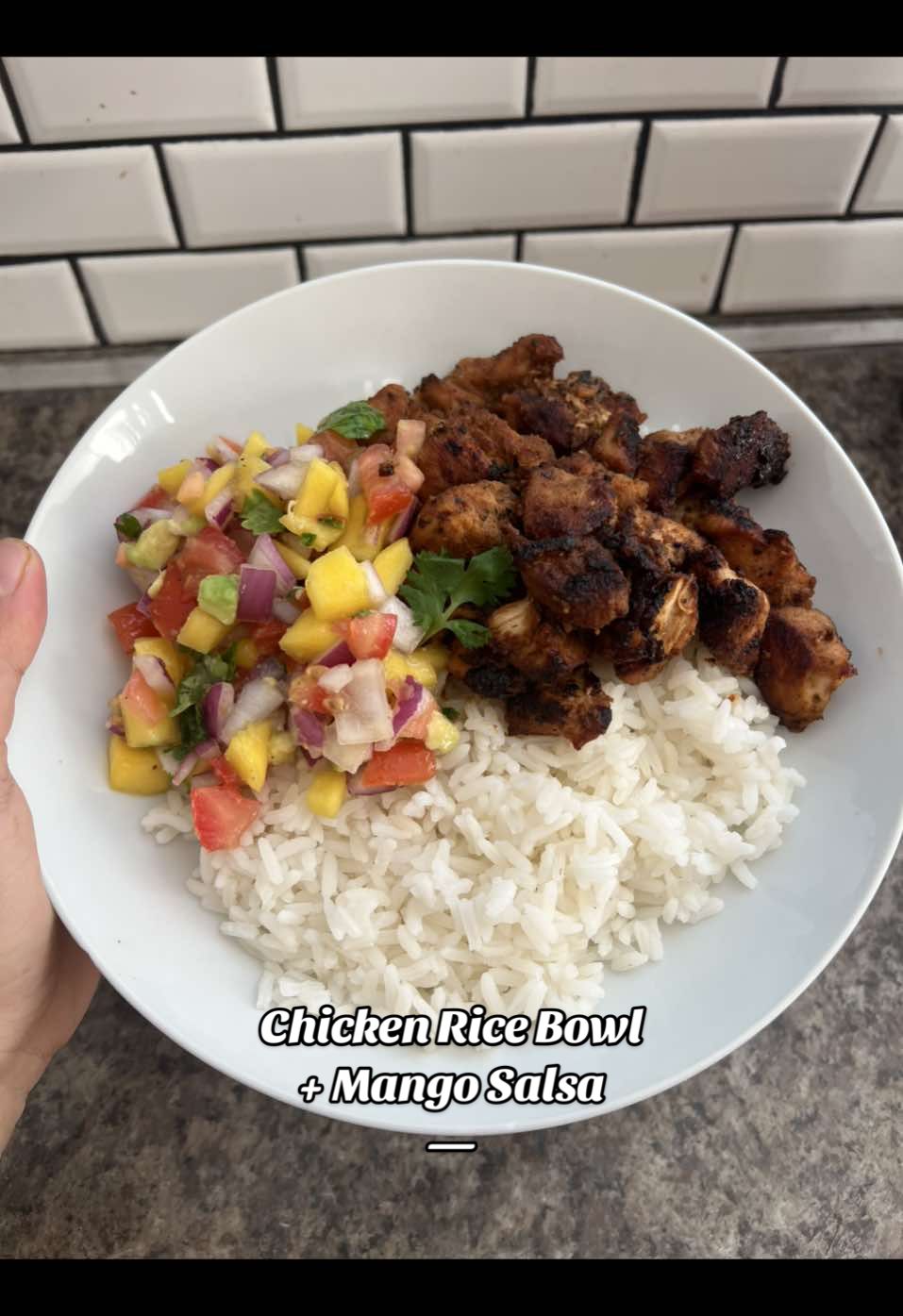 Chicken Rice Bowls with Mango Salsa
