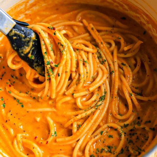 Roasted Yellow Pepper Pasta