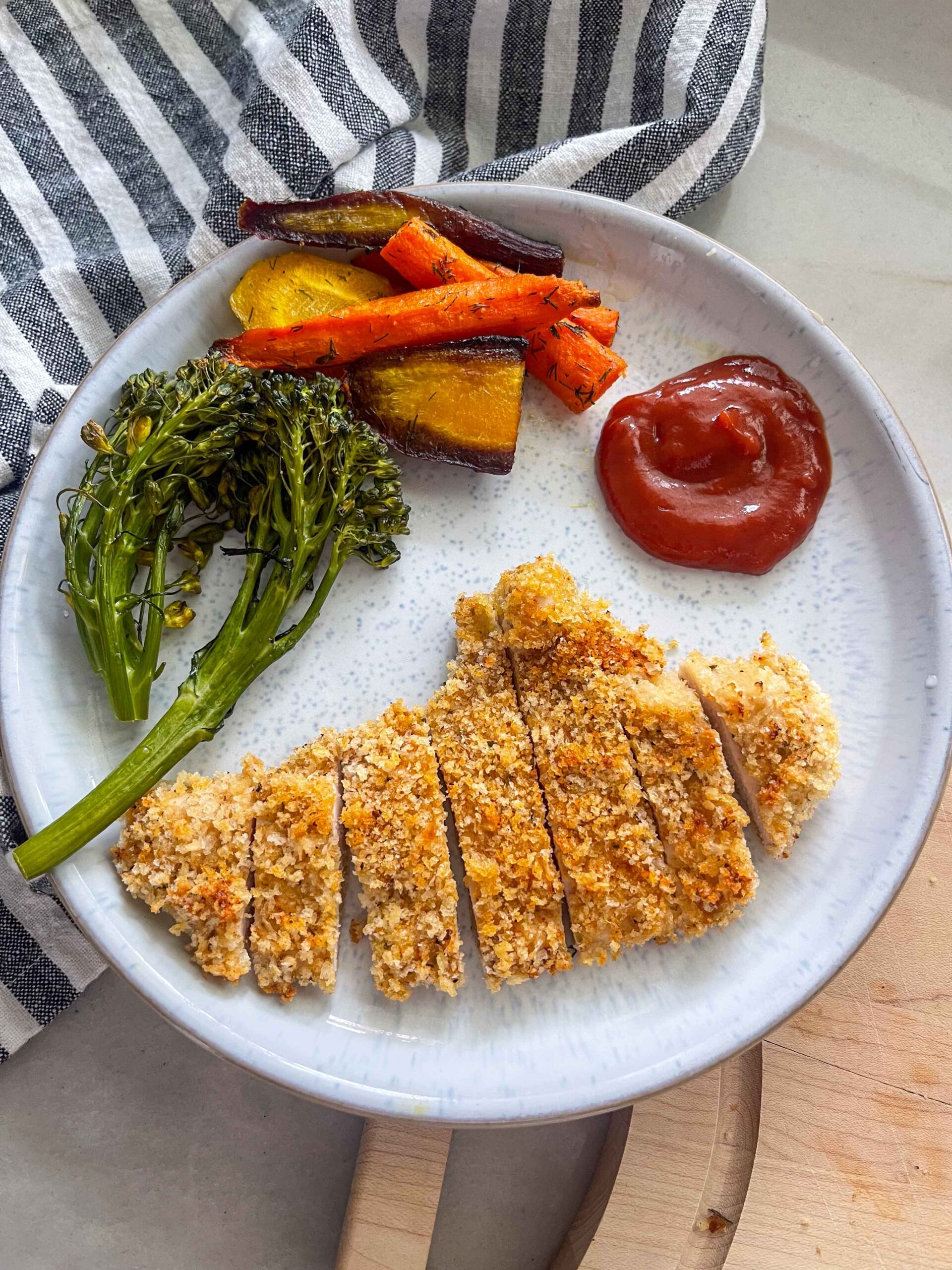 Crispy Oven-Baked Breaded Chicken Cutlets (Healthy & Easy)