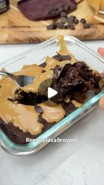 High Protein Reese's Lava Brownie