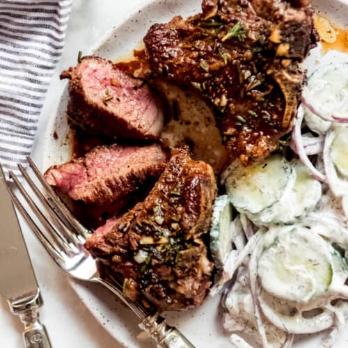 Cast Iron Lamb Chops