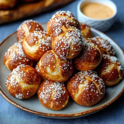 sourdough pretzel bites