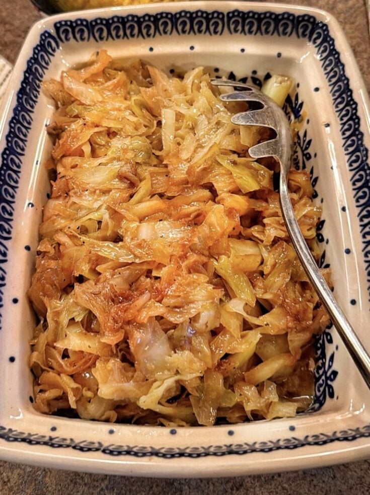 Mom’s Fried Cabbage with Onions and Bacon