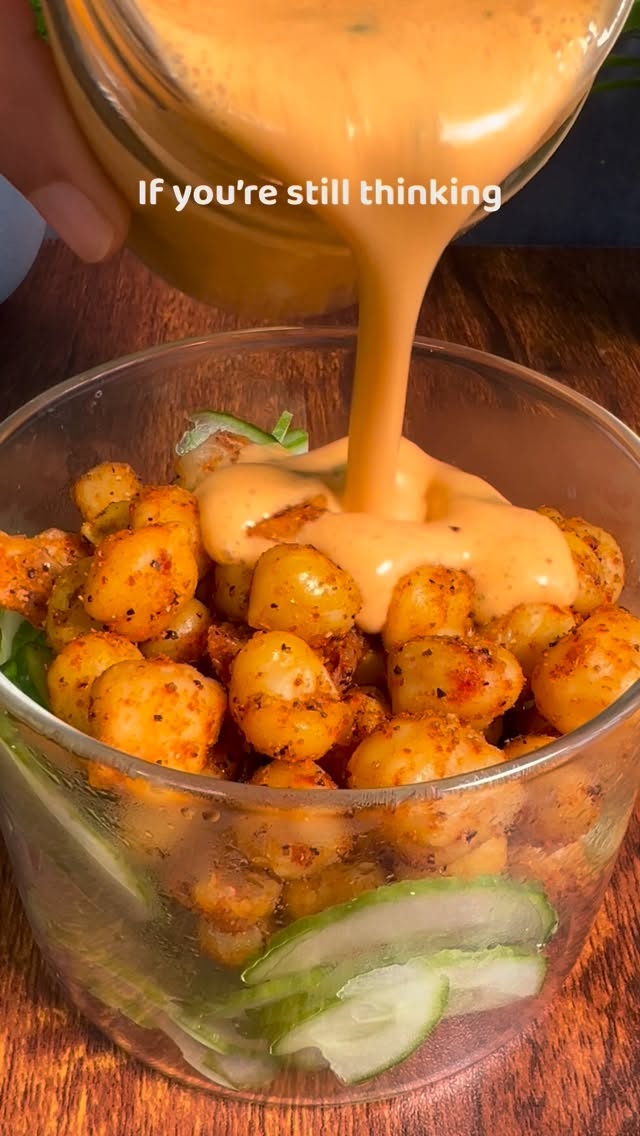 High Protein Chickpea Cucumber Salad with Chili Lime Dressing
