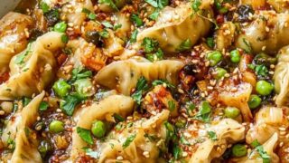 One Pan Dumpling Dinner