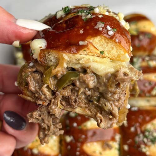 Philly Cheesesteak Sliders