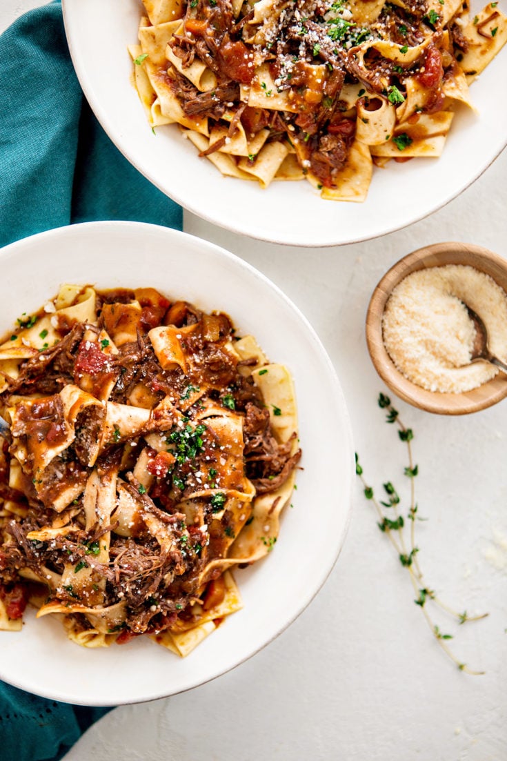 Instant Pot Italian Beef Ragu with Pappardelle