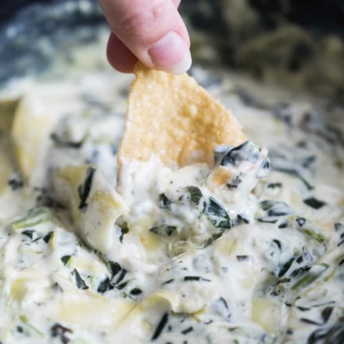 Crockpot Spinach Artichoke Dip