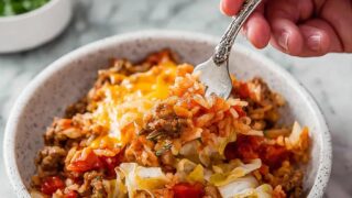 Cabbage Roll Casserole with Ground Beef Recipe