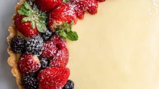 Lemon Cream Tart with Berries Recipe