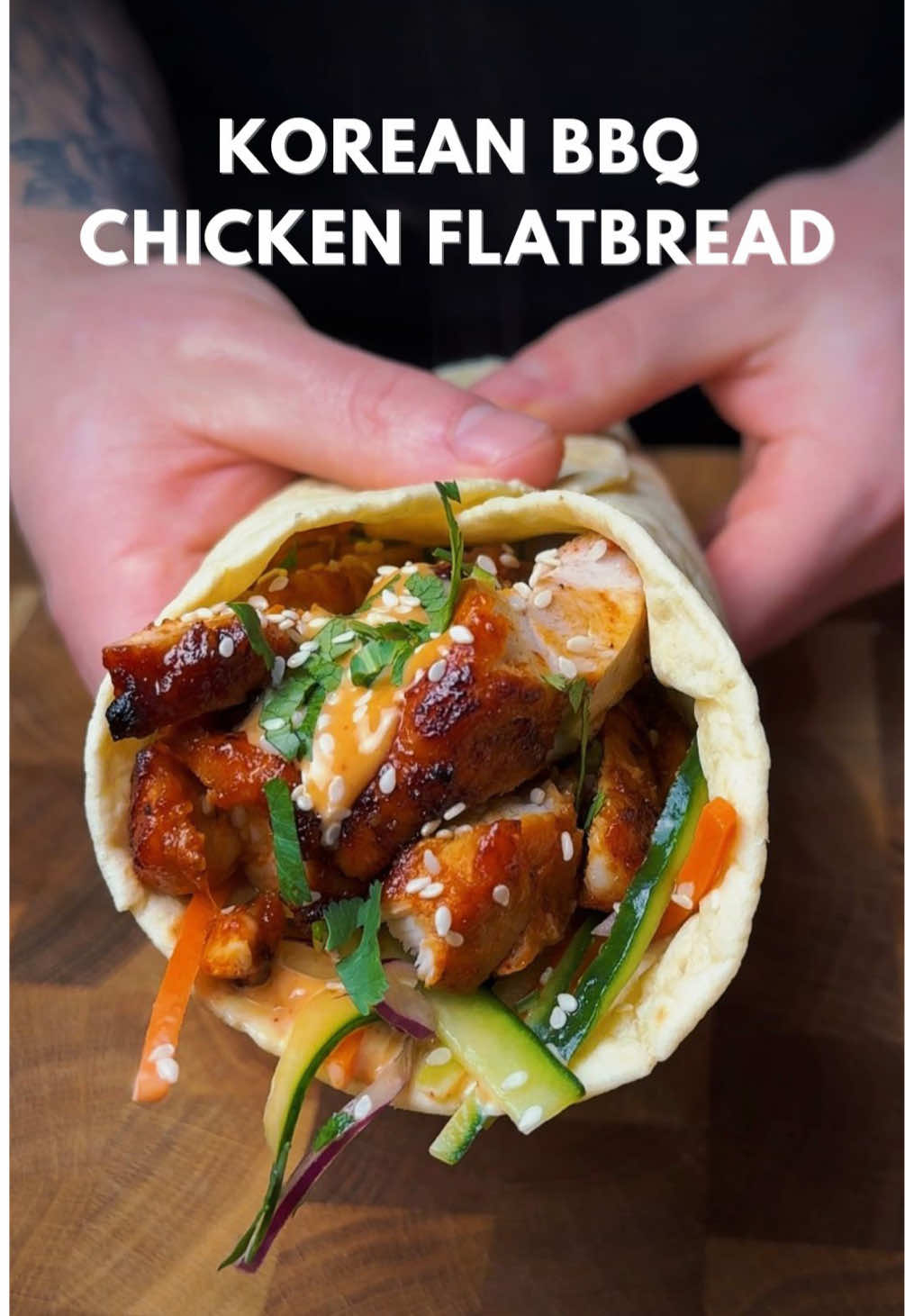 Korean BBQ Chicken Flatbread