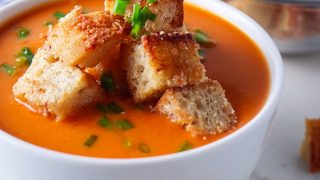 Roasted Red Pepper Gouda Soup