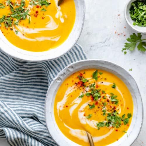 Roasted Carrot Ginger Soup