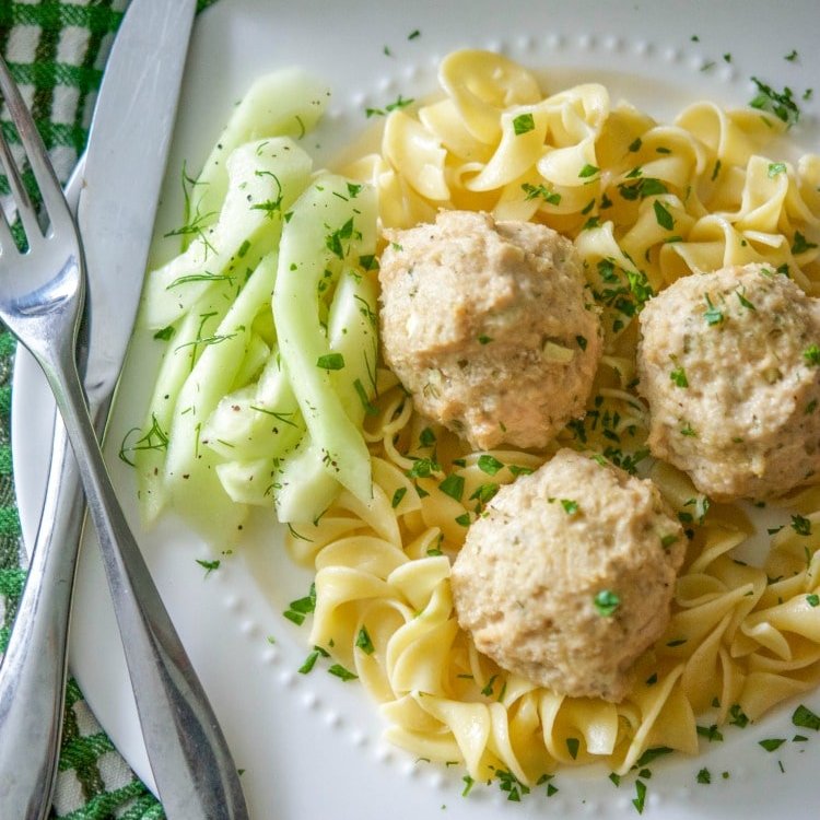 Baked Chicken Tzatziki Meatballs