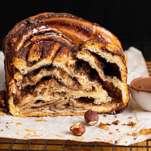 Soft & Fluffy Nutella Babka